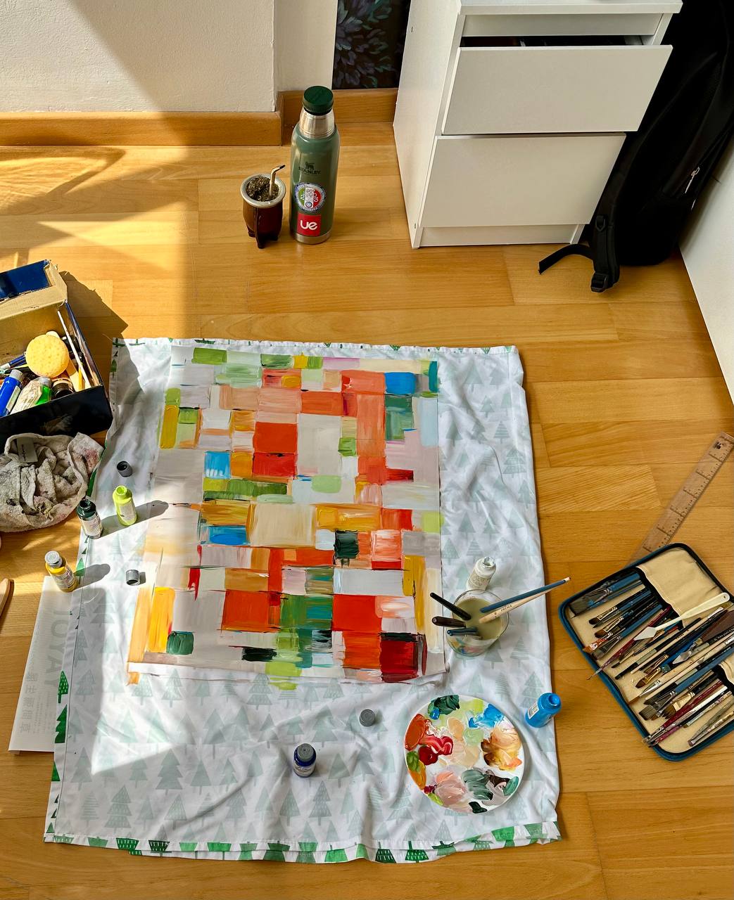 Painting on the Floor