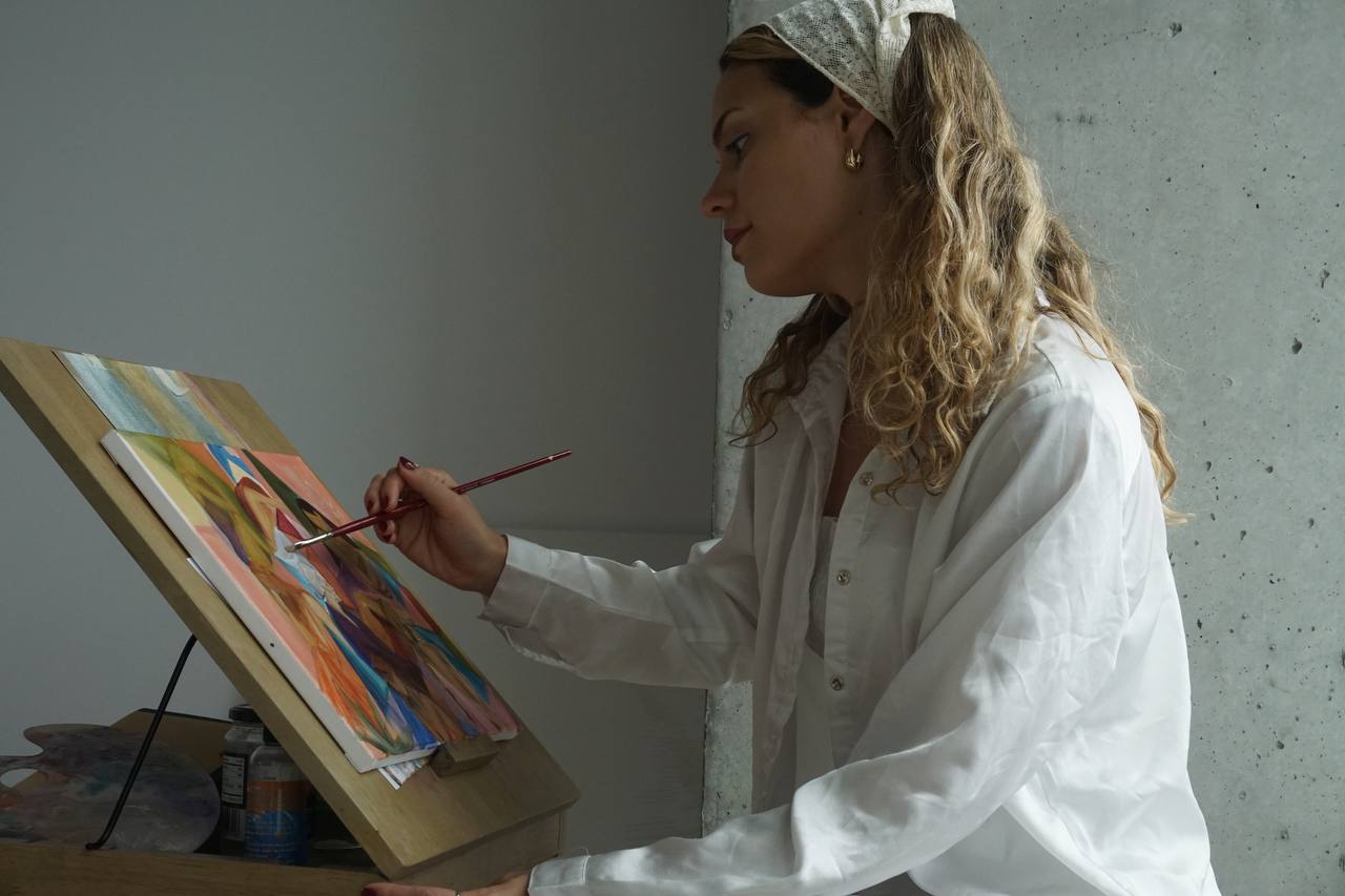 At the Easel